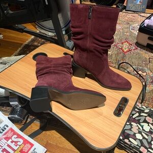 Vince Camuto Burgundy Heeled Boots